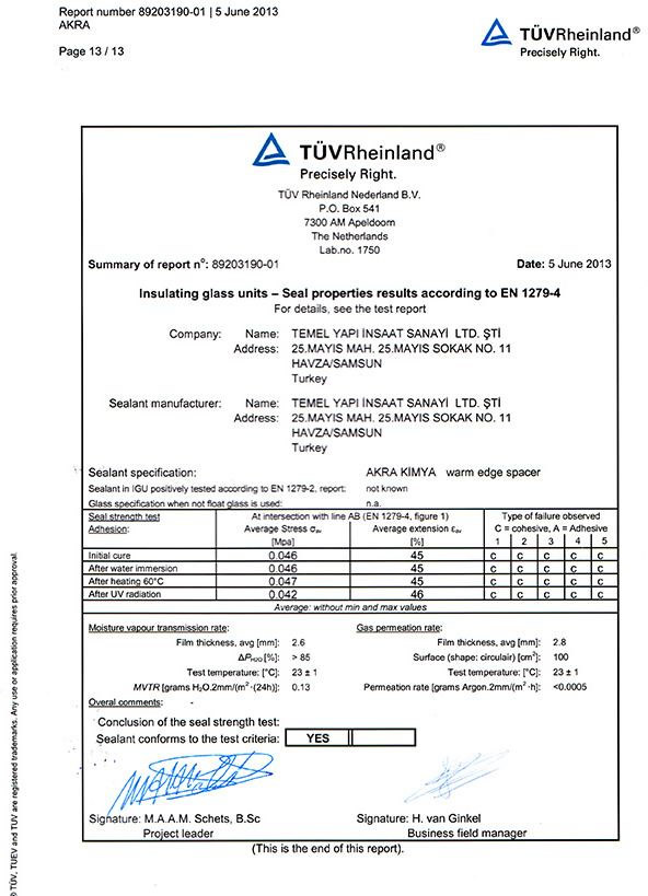  DOUBLE GLASS PRODUCTS